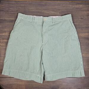 Polo Ralph Lauren Seersucker Men’s Shorts Green Size 36 Preppy Chino Shorts